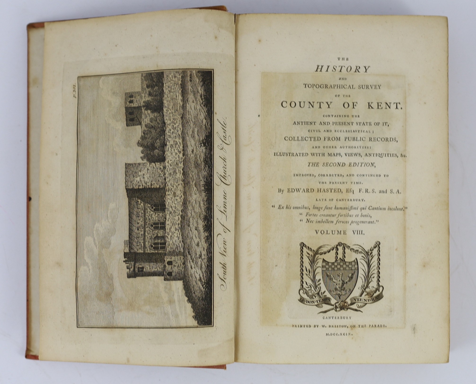 KENT: Domesday; or, an Actual Survey of South Britain, by the Commissioners of William the Conqueror....faithfully translated, with an introduction, notes, and illustrations, by Samuel Henshall and John Wilkinson.... Thi